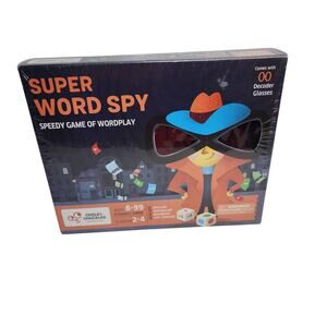Chalk and Chuckles Super Word Spy  Word Games for Kids,-Adults Age 8-99, NEW